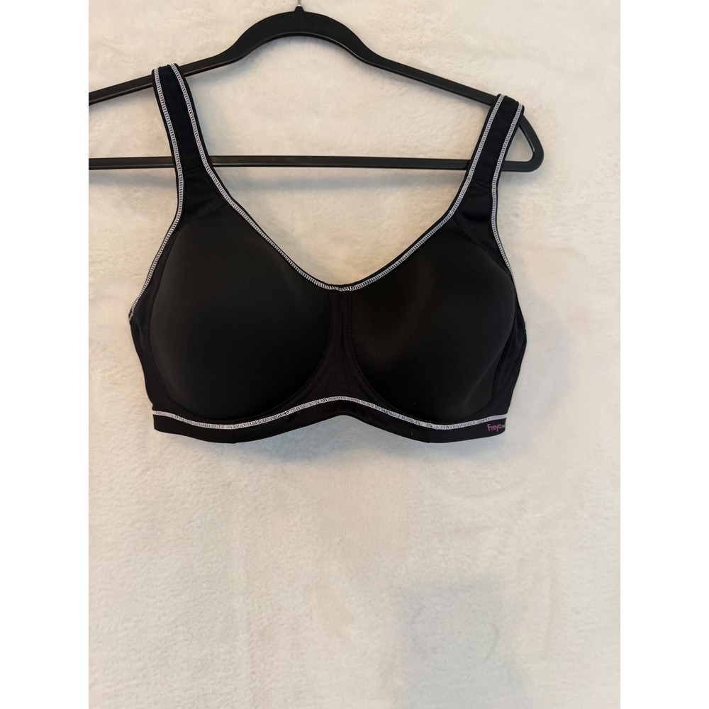 Freya Active Core Underwire Sports Bra Black White AA4892BTM 34G US 34F UK